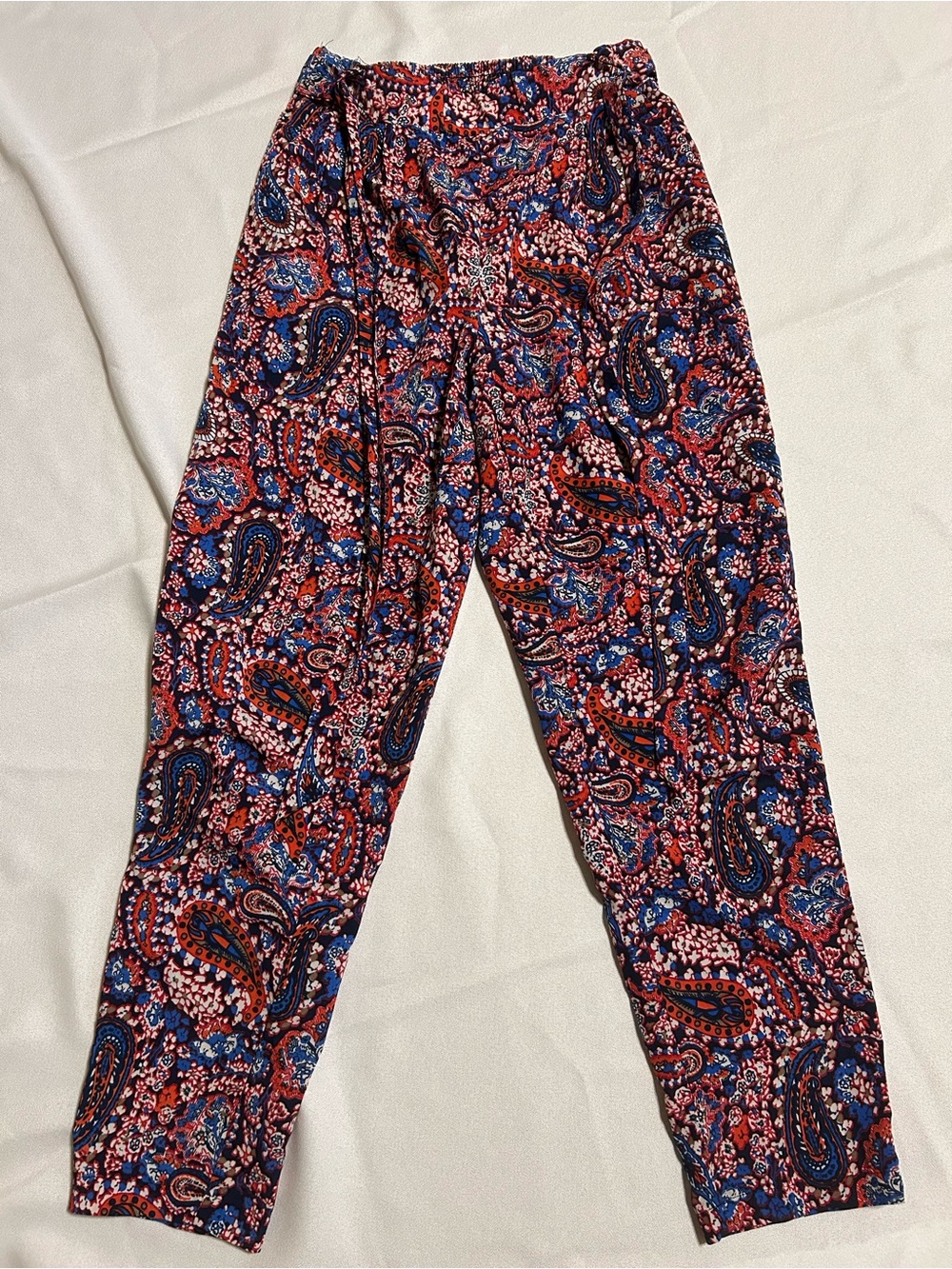 Rue21 - Paisley Print Pants - Red & Blue